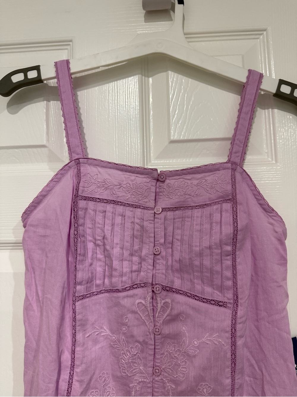 Women's Embroidered Slip Sleep Dress Lavender - Roller Rabbit XS NWT - Picture 5 of 11